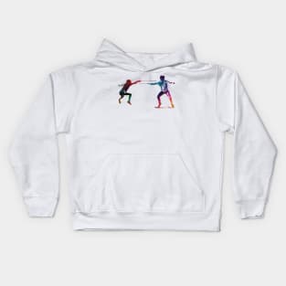 fencing sport art #fencing #sport Kids Hoodie